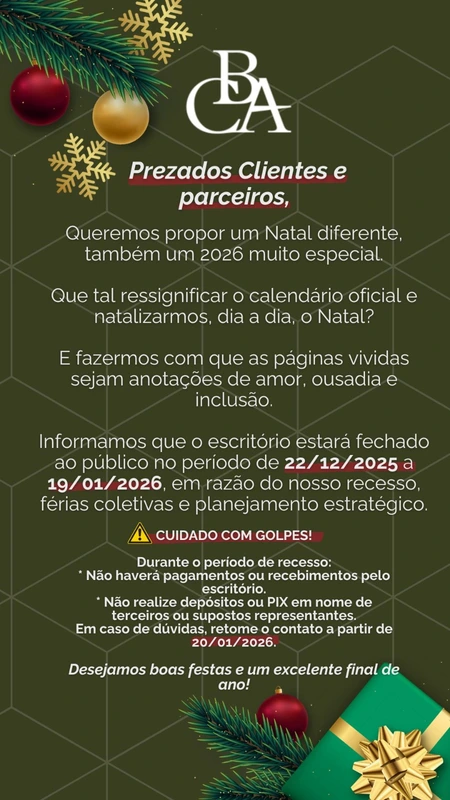Comunicado: Recesso de Fim de Ano 2025!