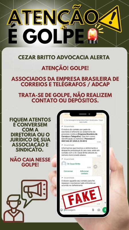 Comunicado: Golpe do WhatsApp Falso!